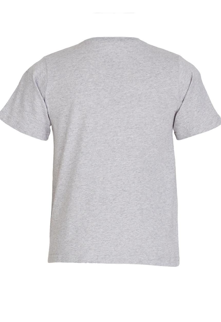 Rebel Republic - Slim Fit Printed T-shirt Grey