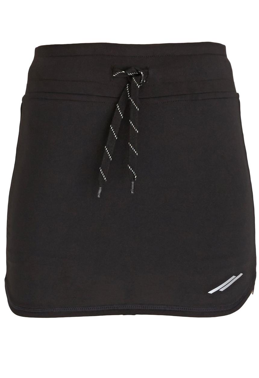 Lithe - Poly Spandex Mini Skirt Black
