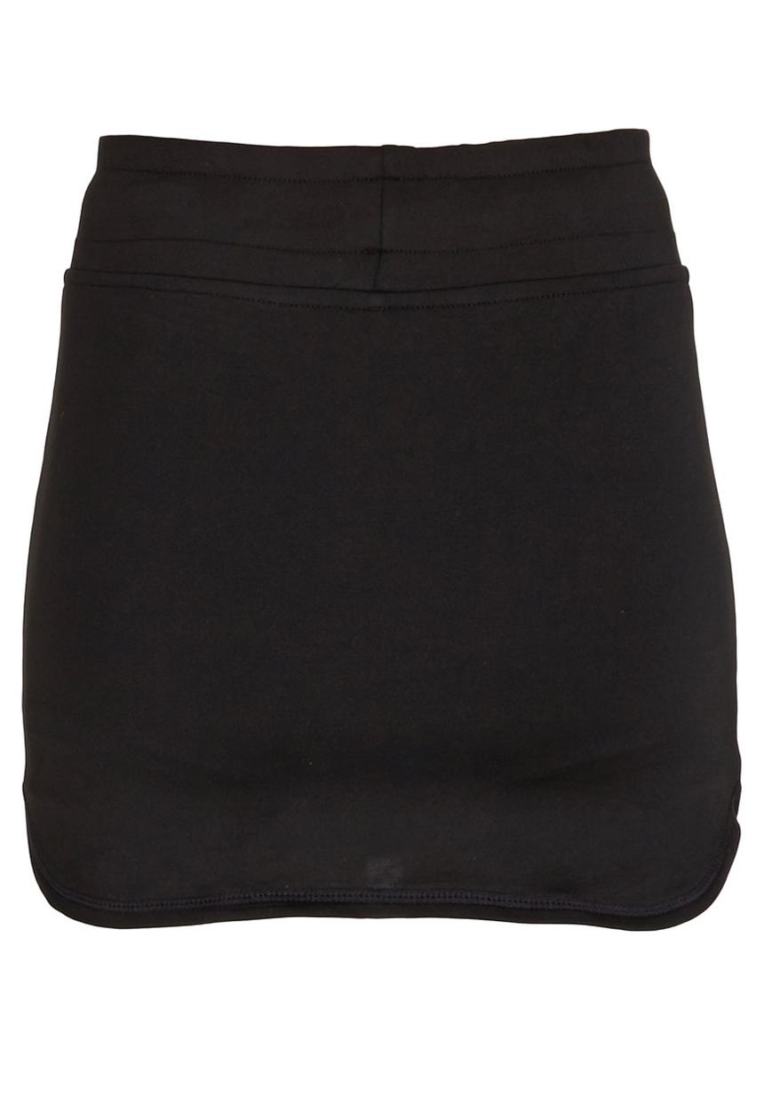 Lithe - Poly Spandex Mini Skirt Black