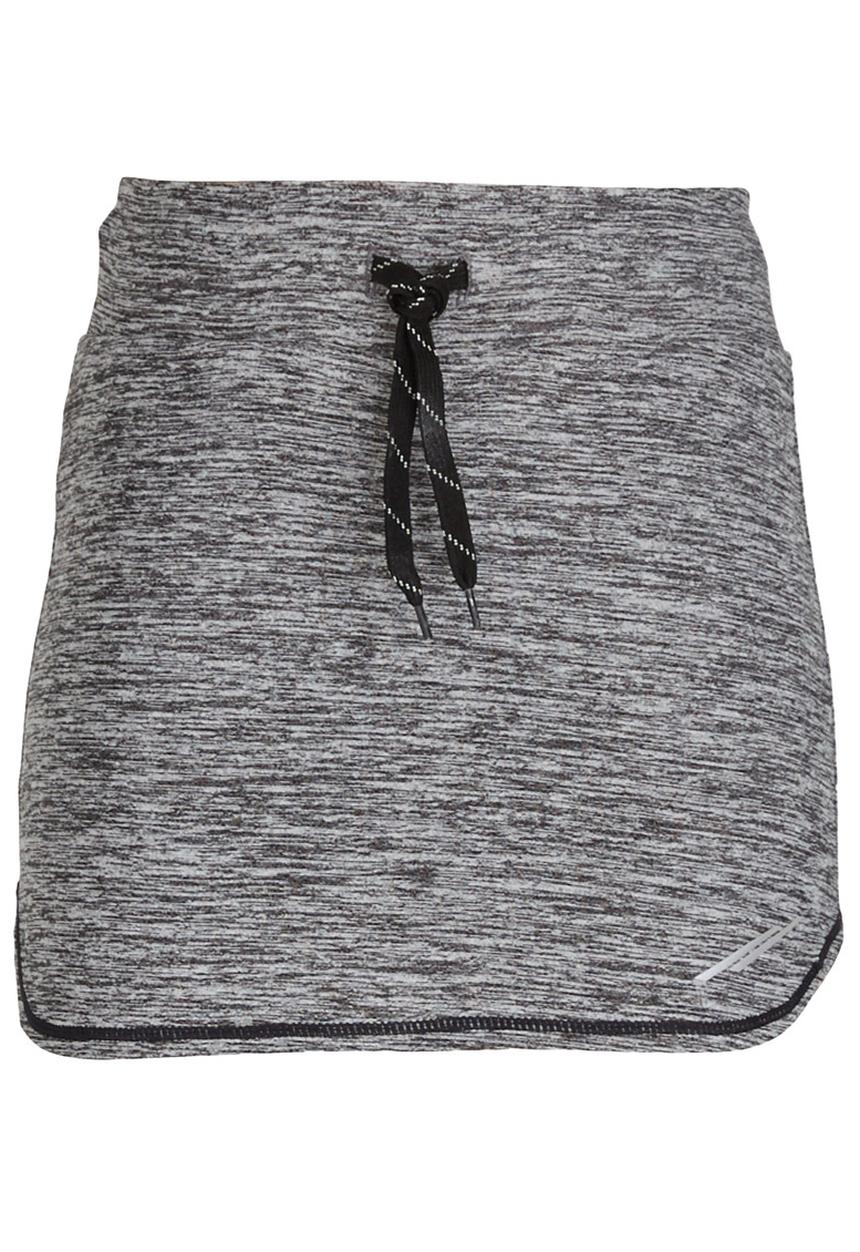 Lithe - Poly Spandex Mini Skirt Grey
