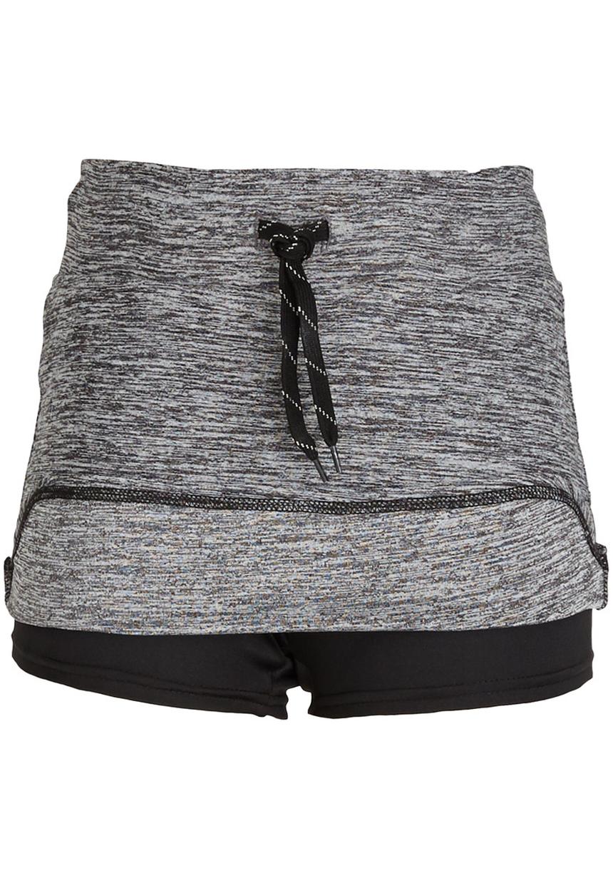 Lithe - Poly Spandex Mini Skirt Grey