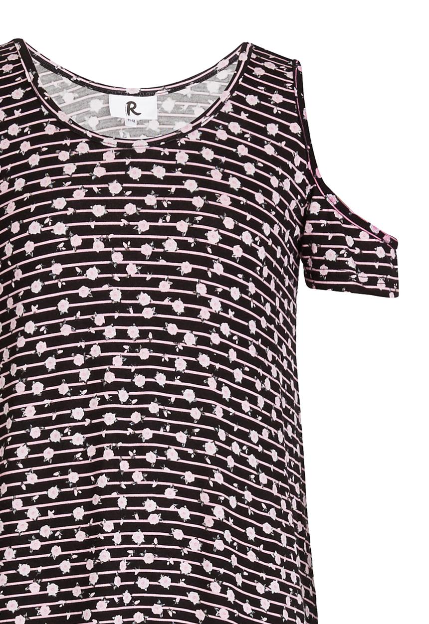 Rebel Republic - Cold  Shoulder Dress Multi-colour