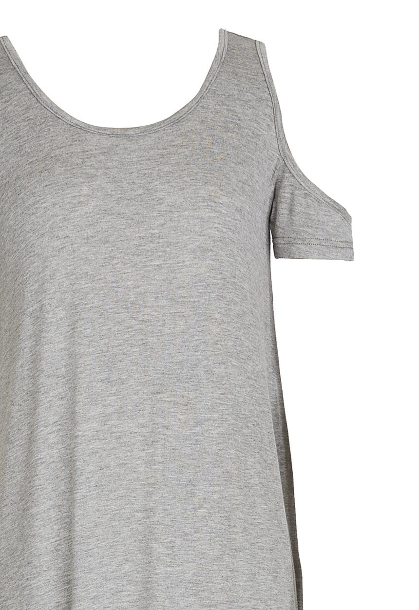 Rebel Republic - Cold Shoulder Dress Grey