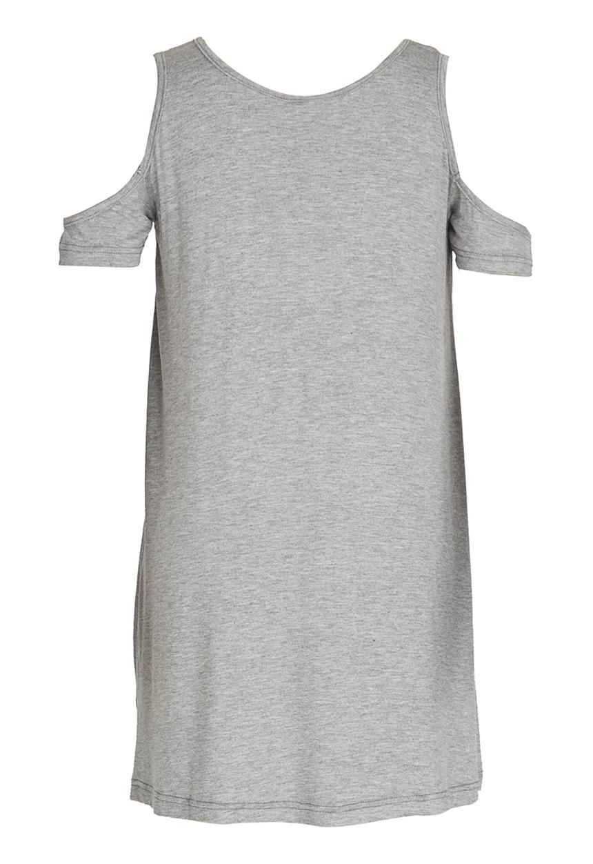 Rebel Republic - Cold Shoulder Dress Grey