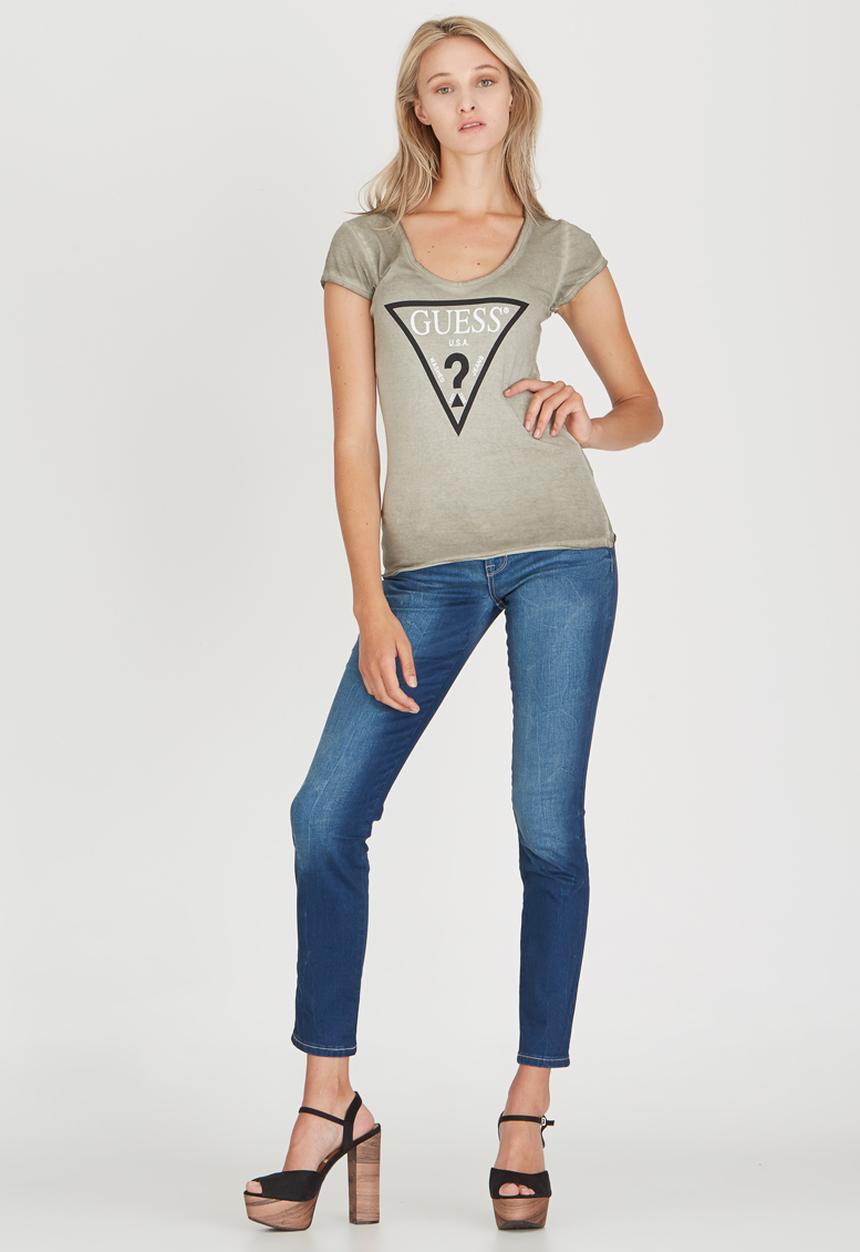 GUESS - Logo Tee Khaki Green