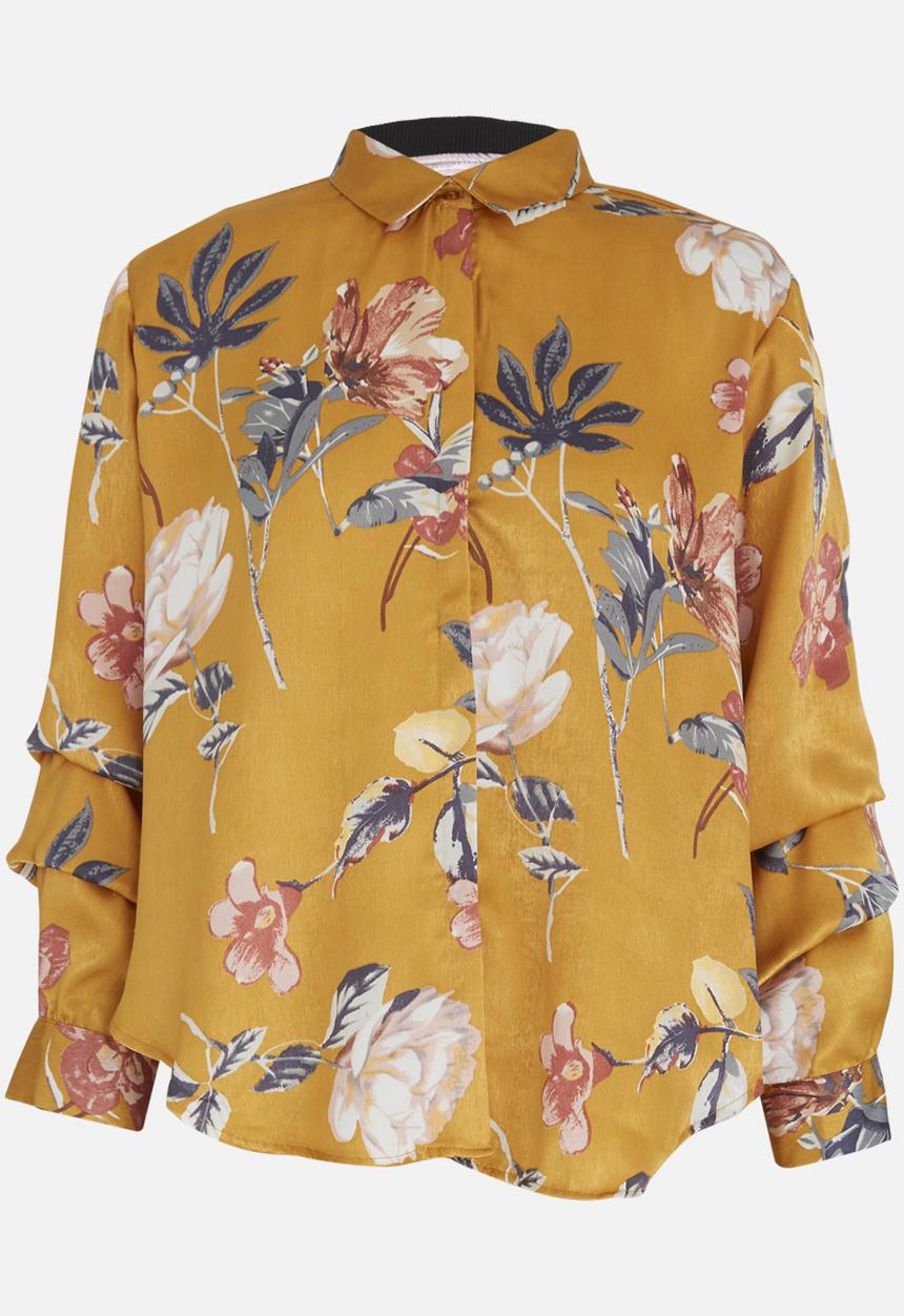 edit - Sleeve Detail Blouse Yellow