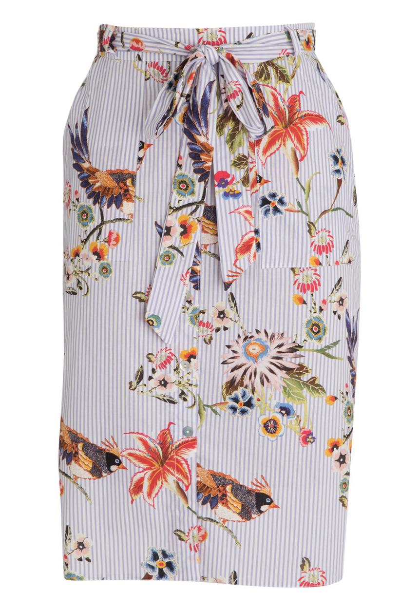 cath.nic - Tie Waist Printed Skirt Multi-colour