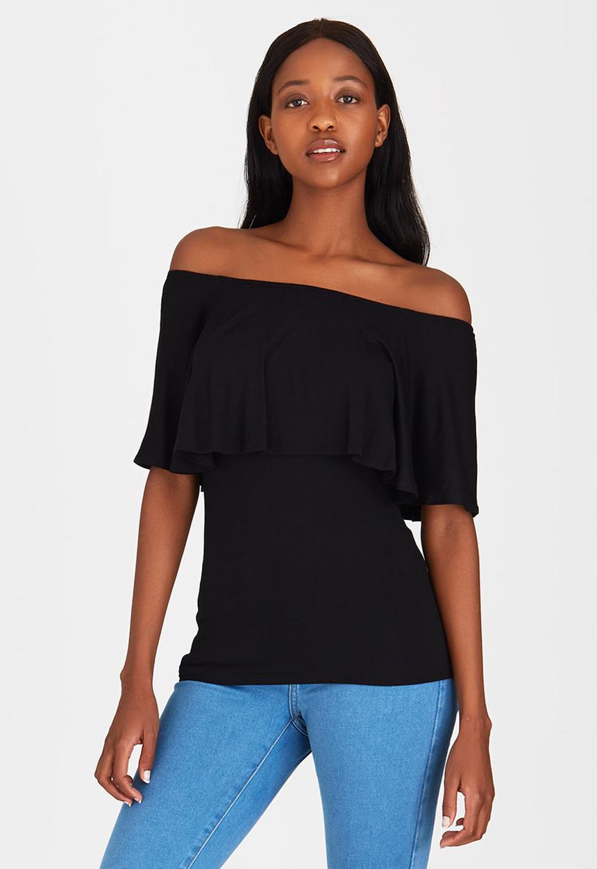 c(inch) - Bardot T-shirt Black
