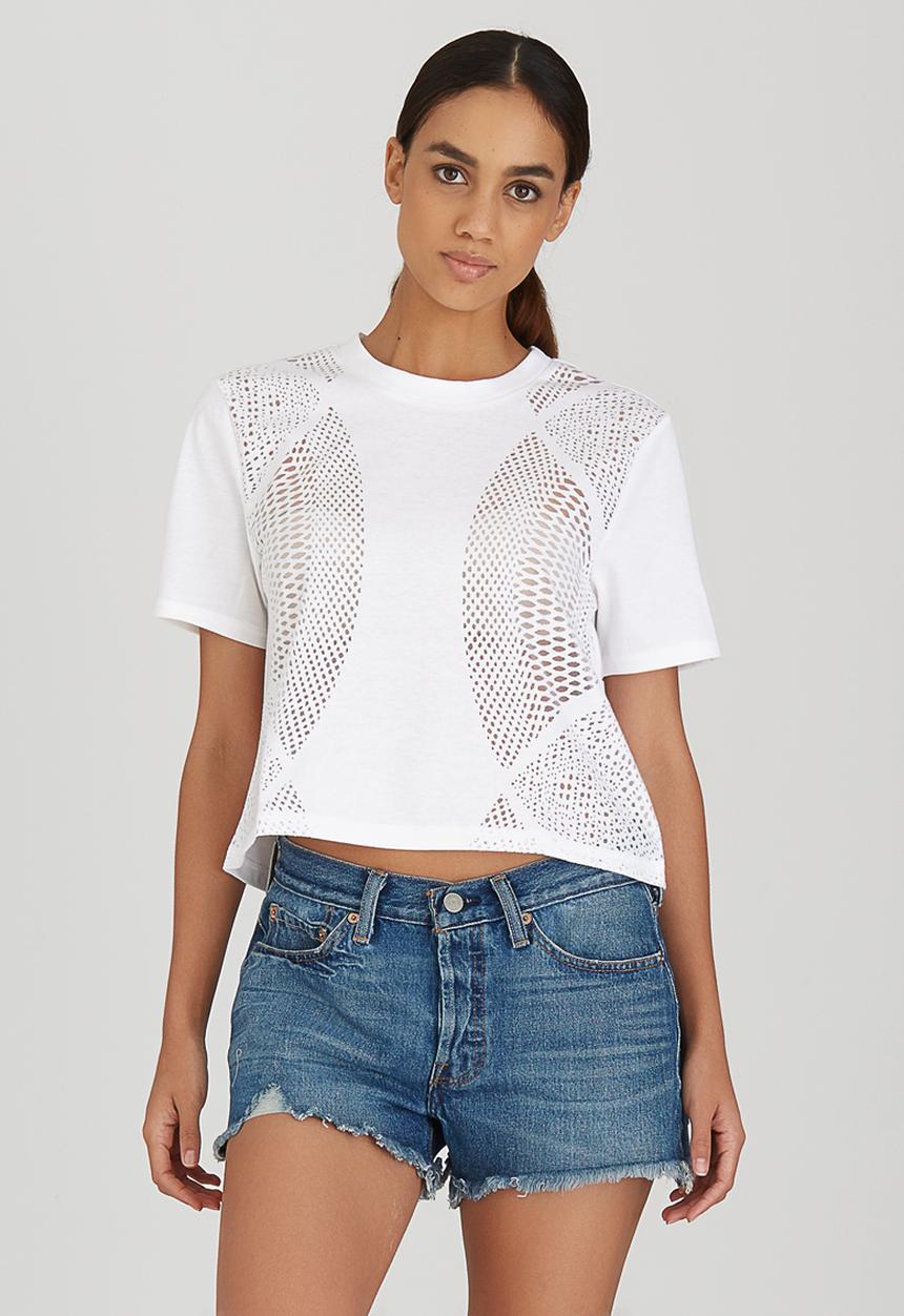 RVCA - Compass Boxy Fit Tee Off White