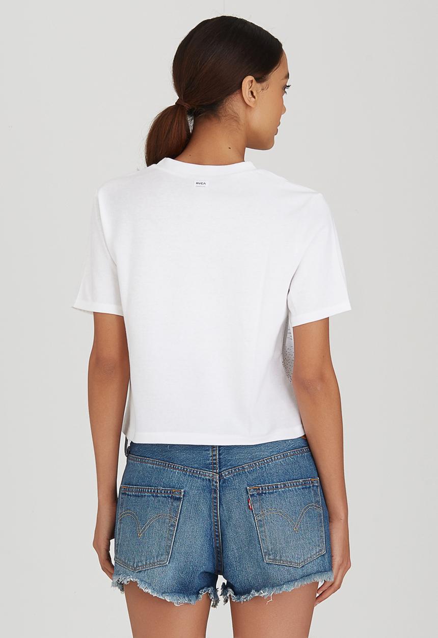 RVCA - Compass Boxy Fit Tee Off White