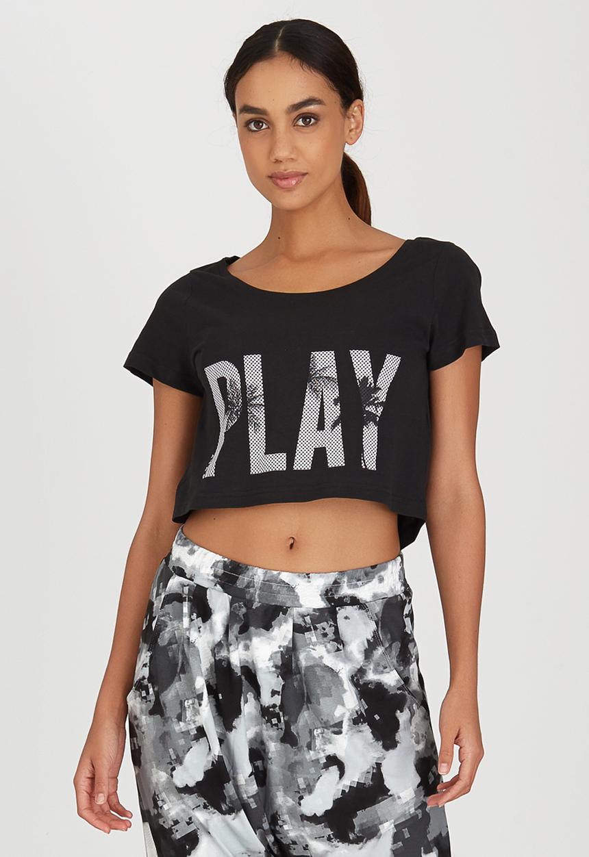 ONLY Play - Joyelle Cropped Tee Black