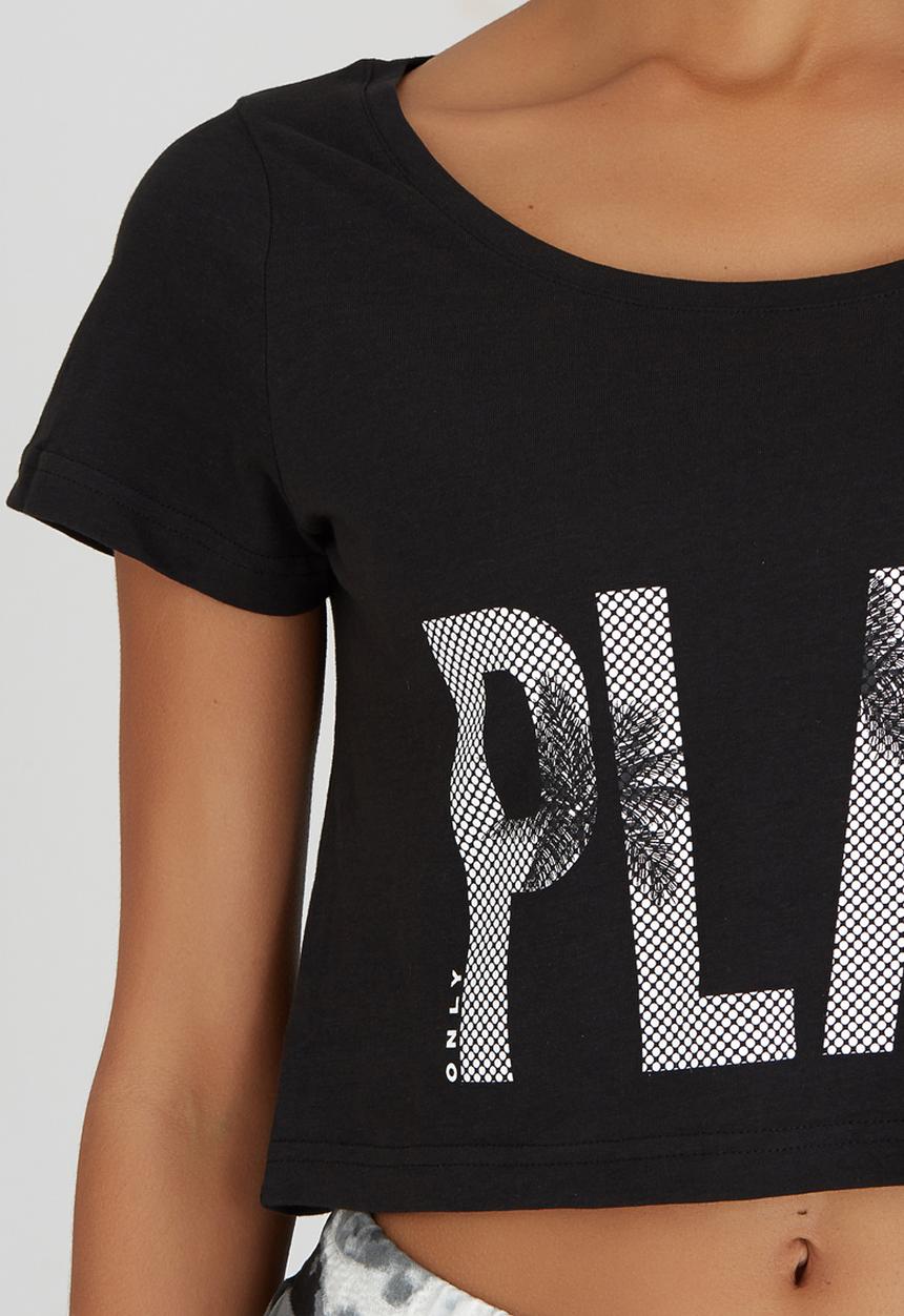 ONLY Play - Joyelle Cropped Tee Black