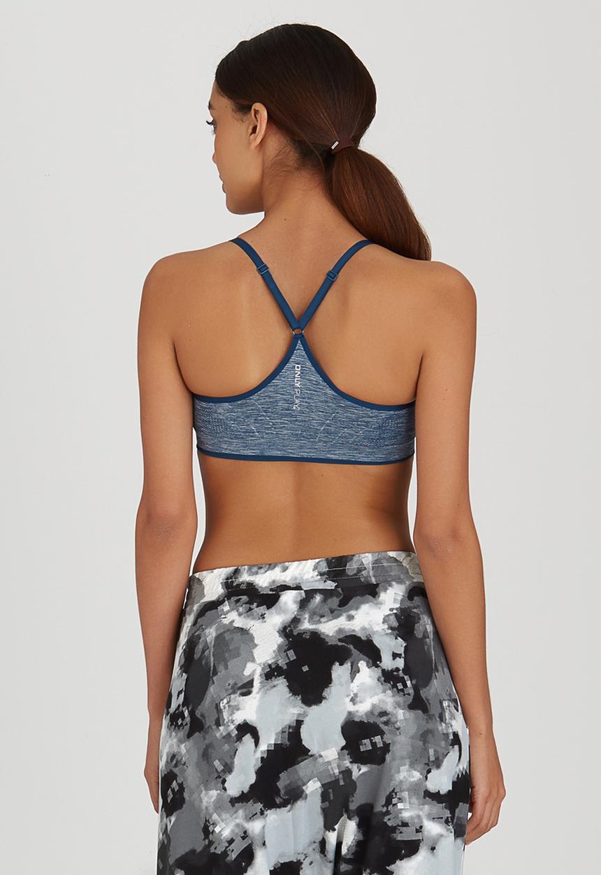 ONLY Play - Lucile Thin Strap Seamless Sports Bra Navy