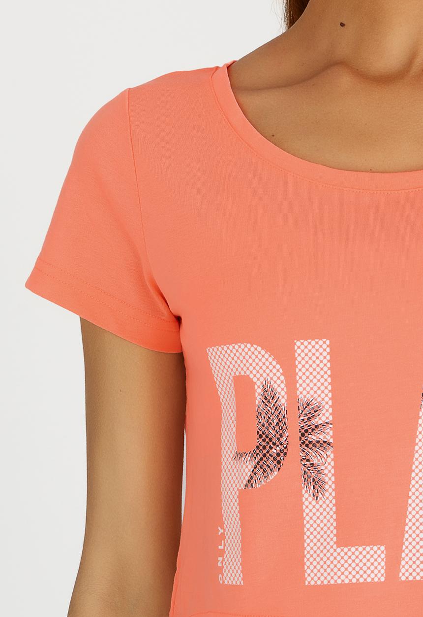 ONLY Play - Joyelle Cropped Tee Coral