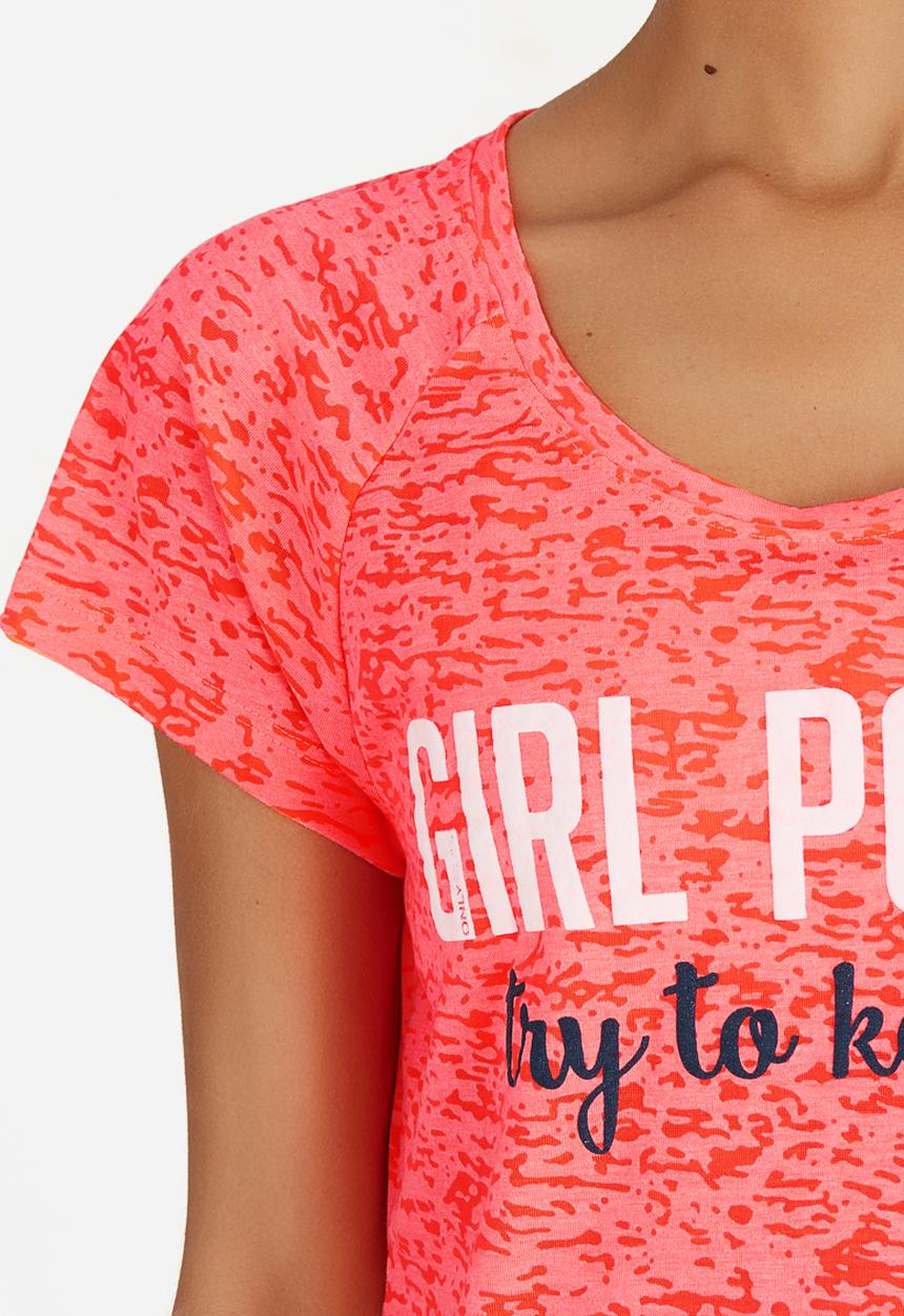 ONLY Play - Elisha Short Sleeve Tee Coral