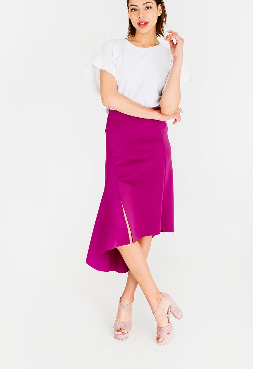 STYLE REPUBLIC - Asymmetrical Skirt Magenta