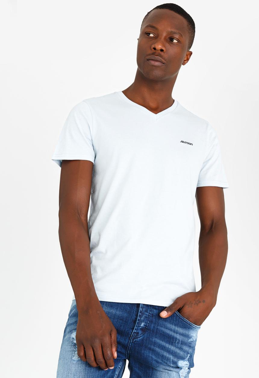 Sassoon - V-Neck Tshirt Pale Blue