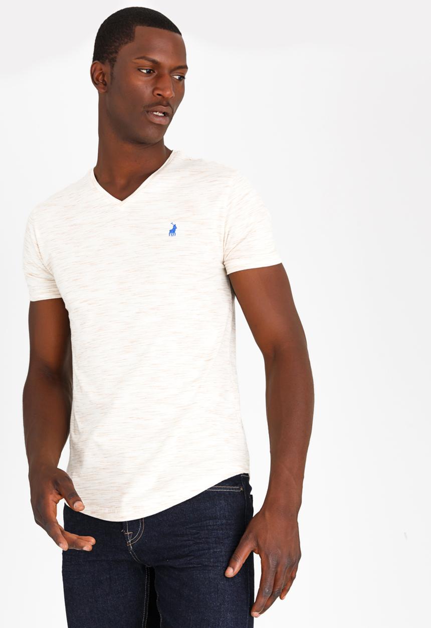 POLO - Space Dye T Shirt Milk