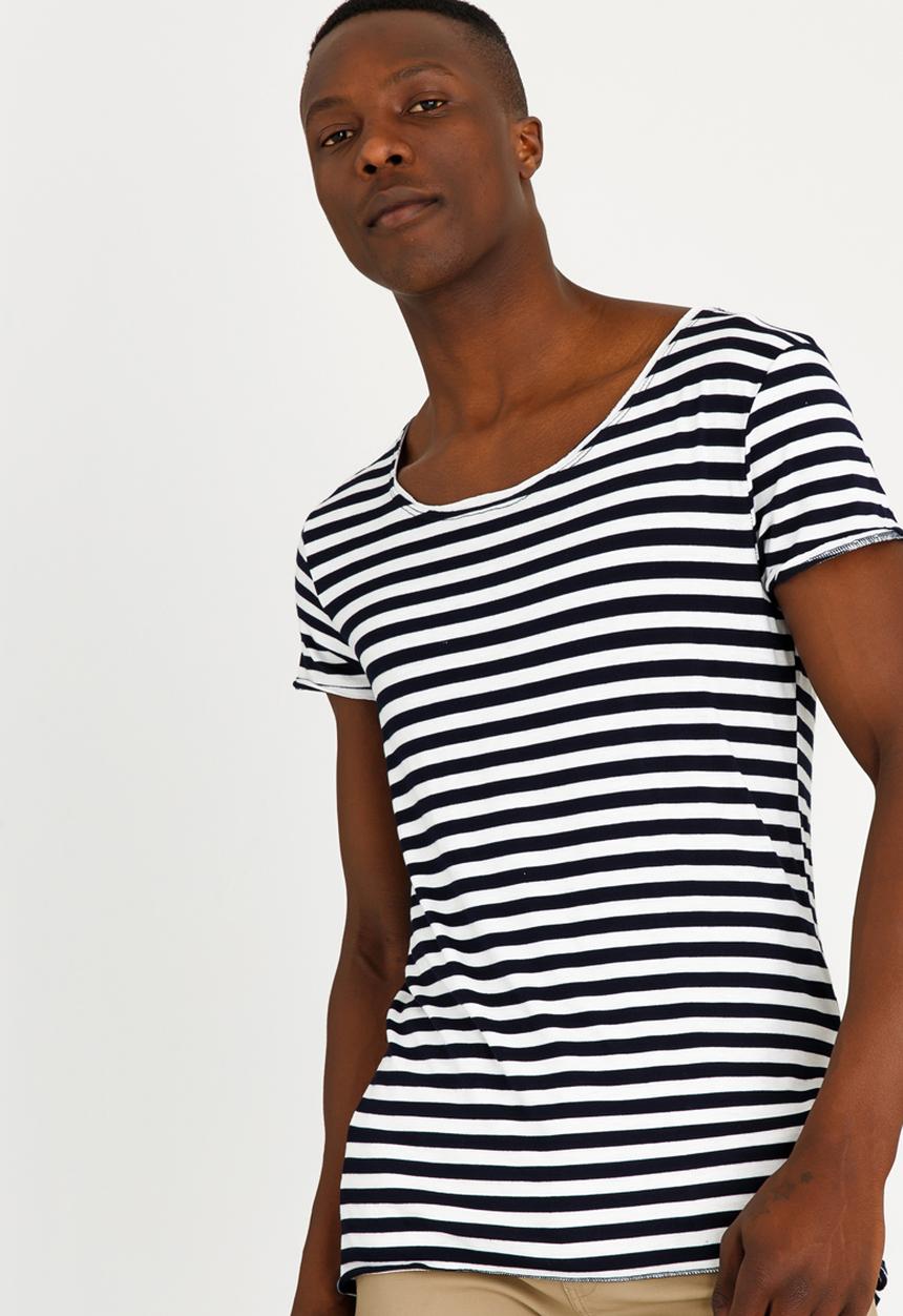 STYLE REPUBLIC - Gallant Striped Tee White