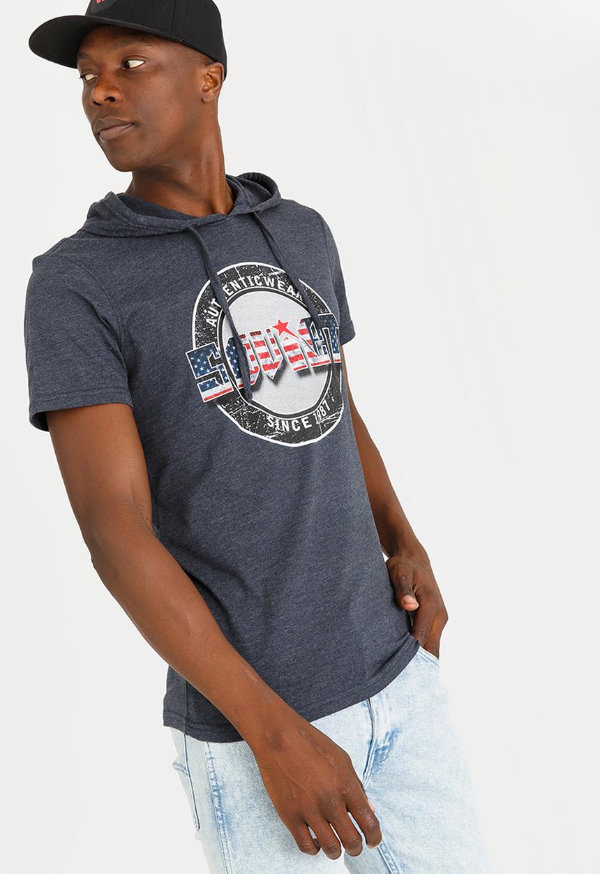 SOVIET - Santos Hooded Tee Navy
