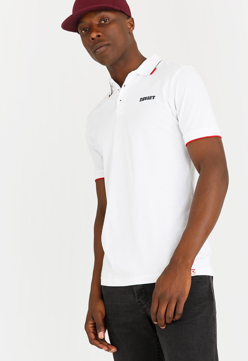 SOVIET - Swansea Pique Golfer White