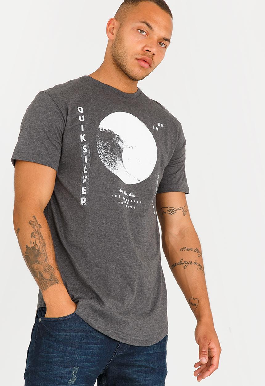 Quiksilver - Wavy Dots Printed Tee Charcoal