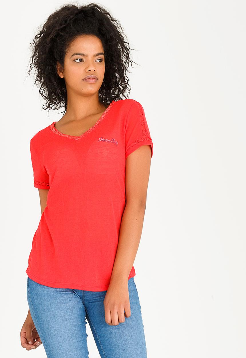 SISSY BOY - Lanel Short Sleeve Tee Red
