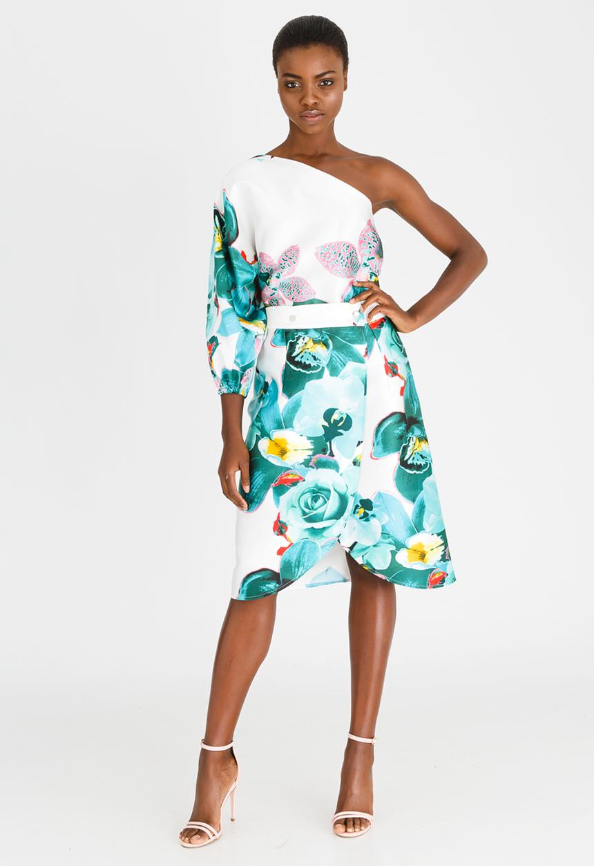 RUFF TUNG - Tula Wrap Skirt Green