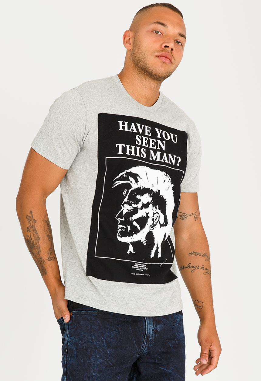 Diesel  - T-Joe Stone Wash T-shirt Grey Melange