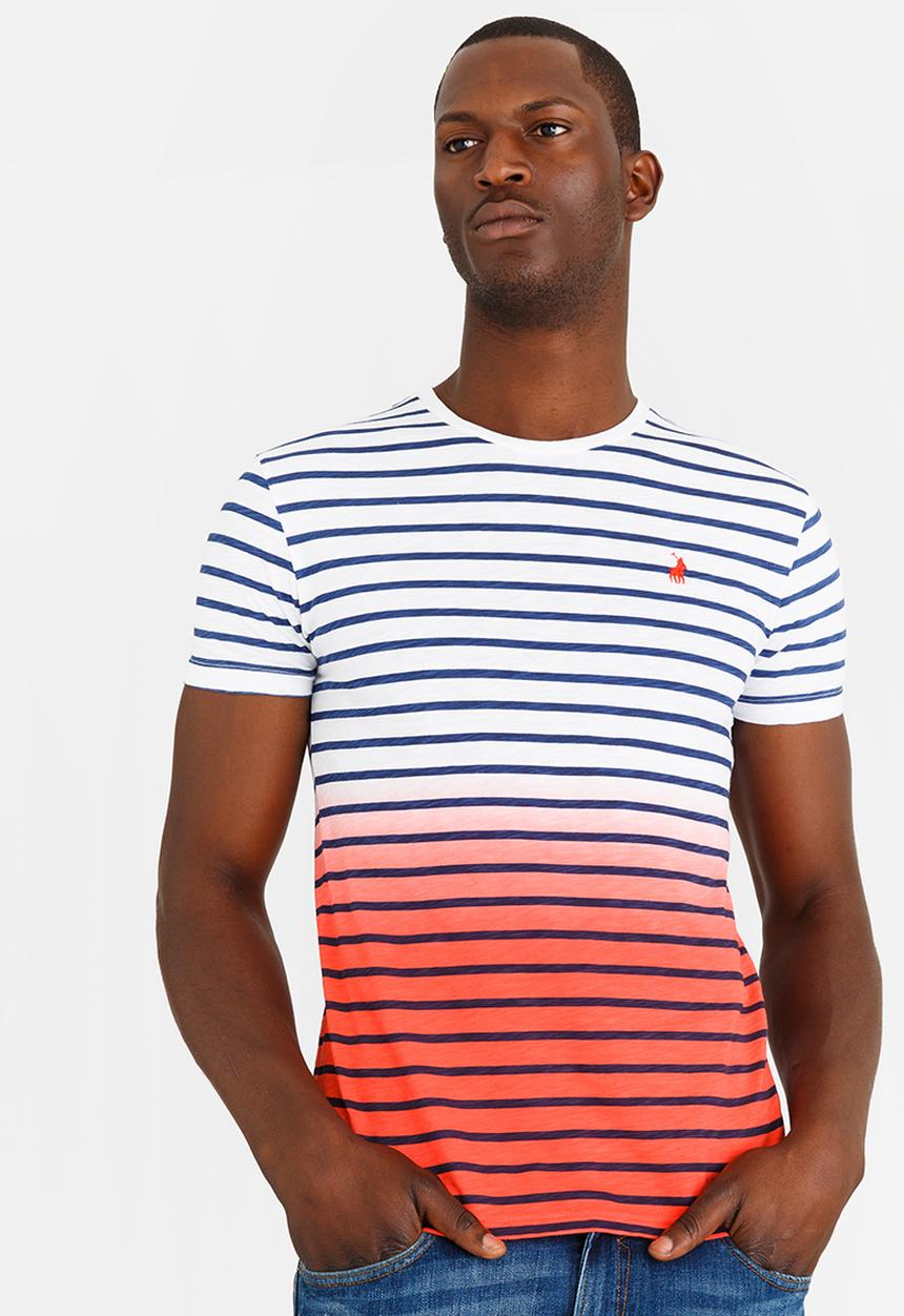 POLO - Ombre Stripe T Shirt White