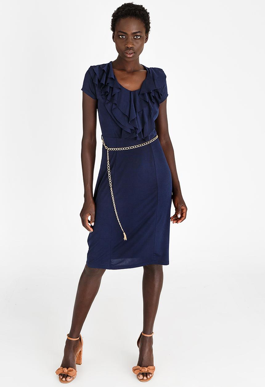 edit - Day to Night Semi-fitted Dress Navy