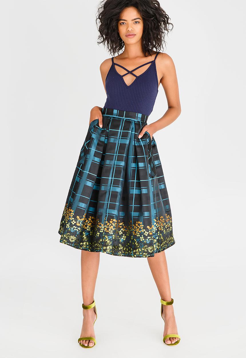 AMANDA LAIRD CHERRY - Malebogo Skirt Blue