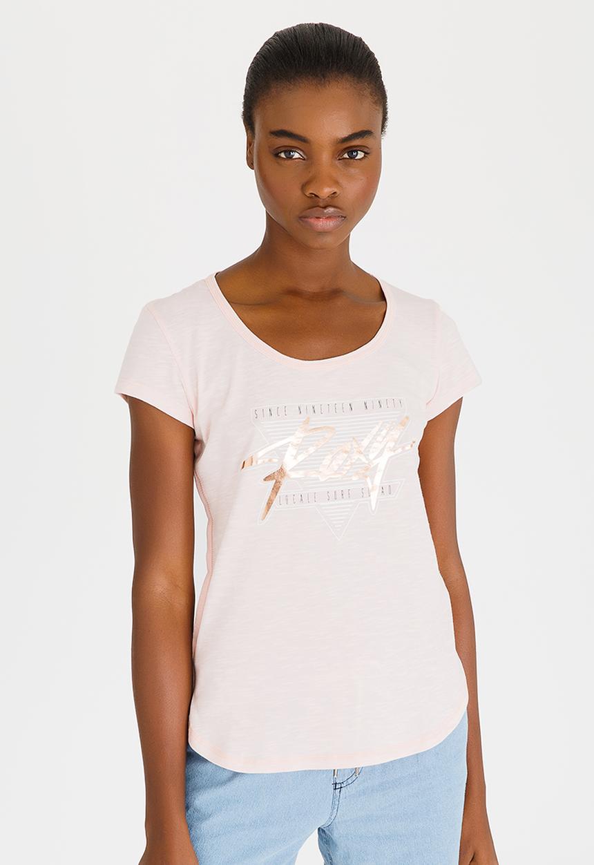 Roxy - Fringe Tee Pale Pink