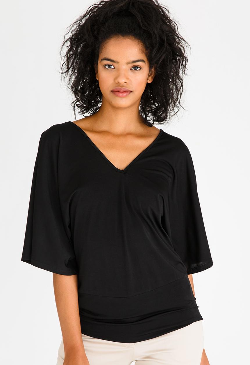 edit - Kimono Top Black