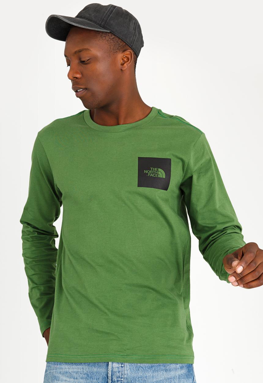 DNU - The North Face - Fine Printed Cotton Tee Khaki Green