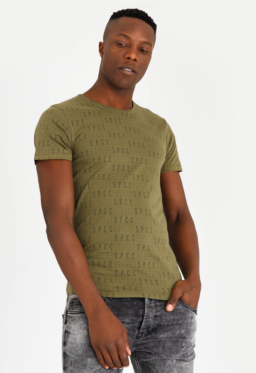 S.P.C.C - SPCC Rotary Print Crew Tee Khaki Green