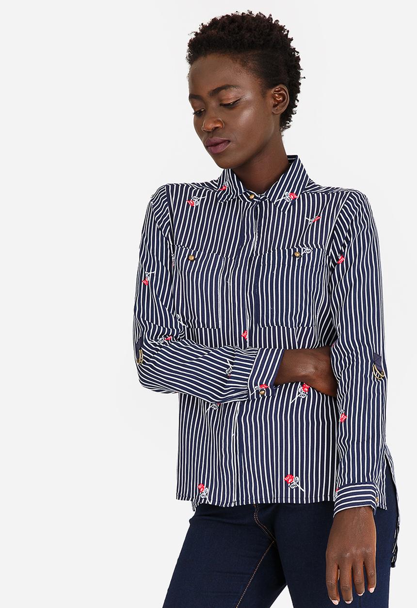 edit - Roll Up Sleeve Shirt Floral