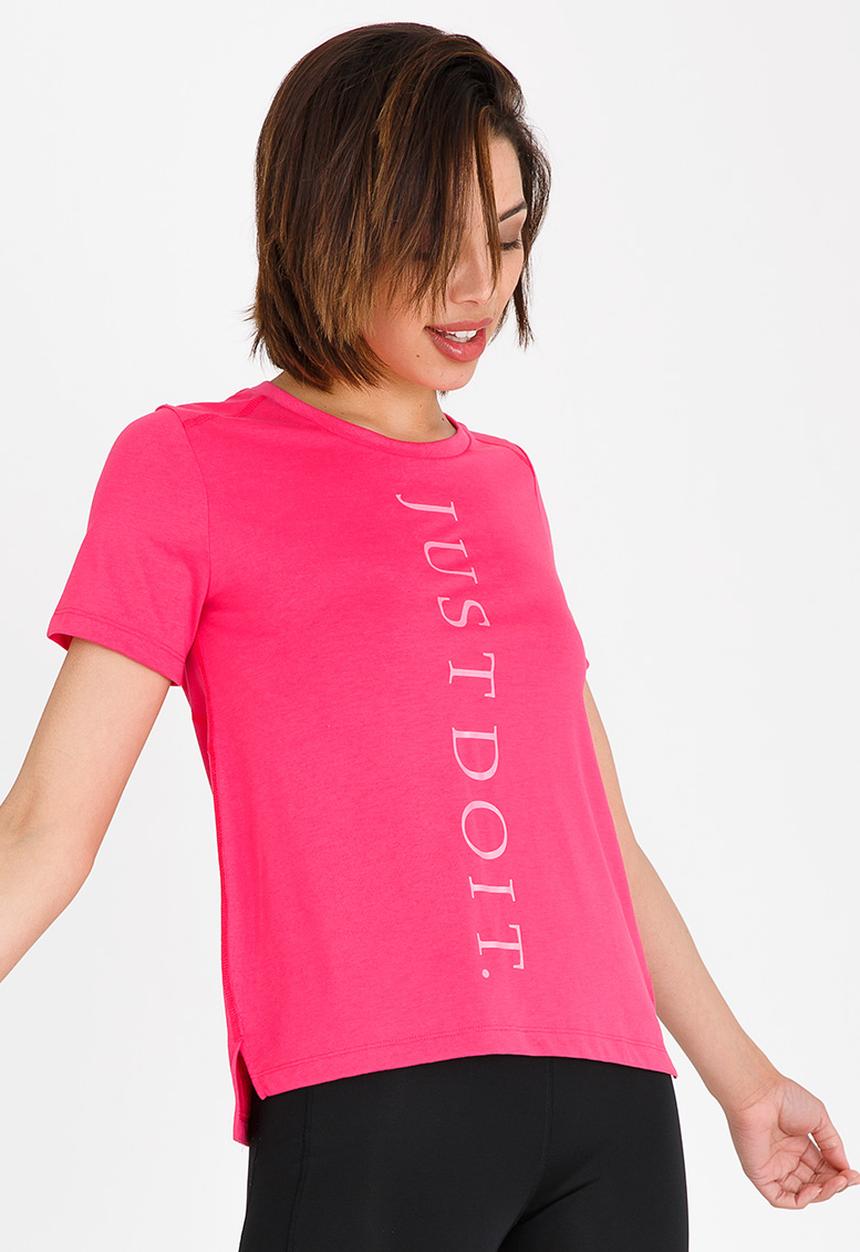 Nike - Nike Miler Short Sleeve Running Tee Mid Pink