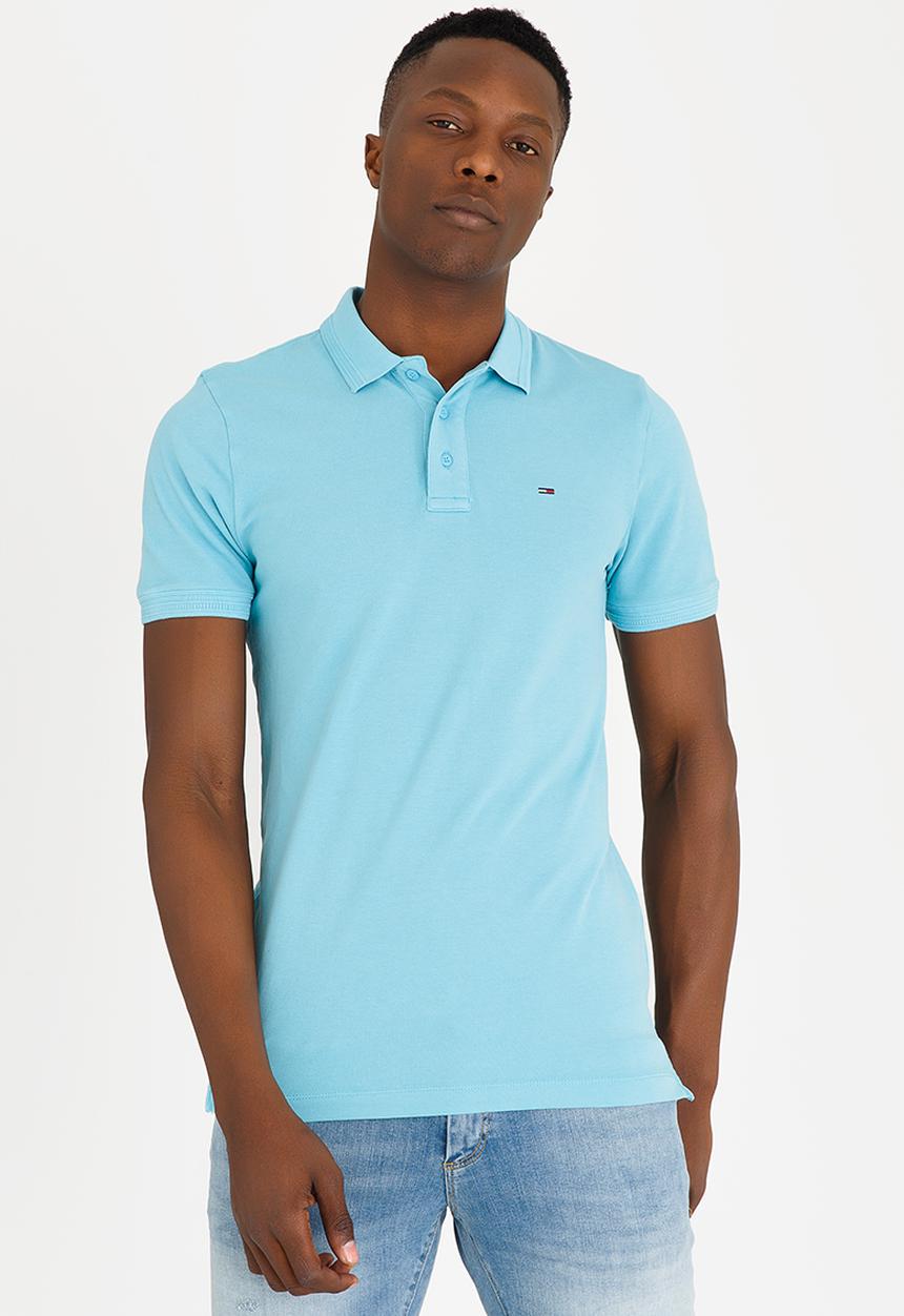Tommy Hilfiger - Fine Garment Dye Polo Golfer Blue