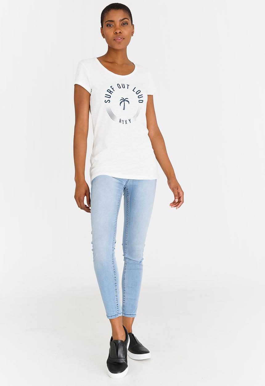 Roxy - Surf Out Loud Tee Off White