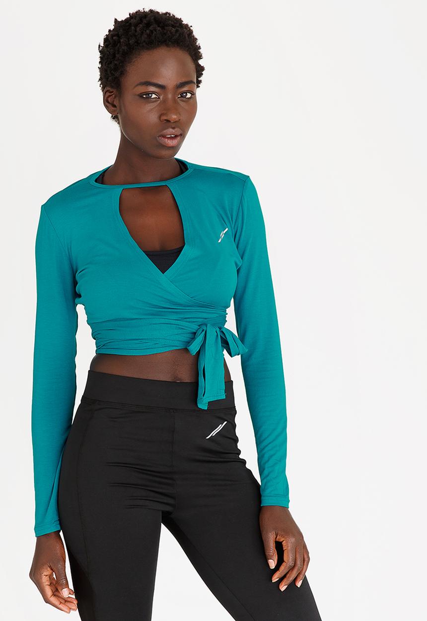 Lithe - Long Sleeve Ballet Top Turquoise