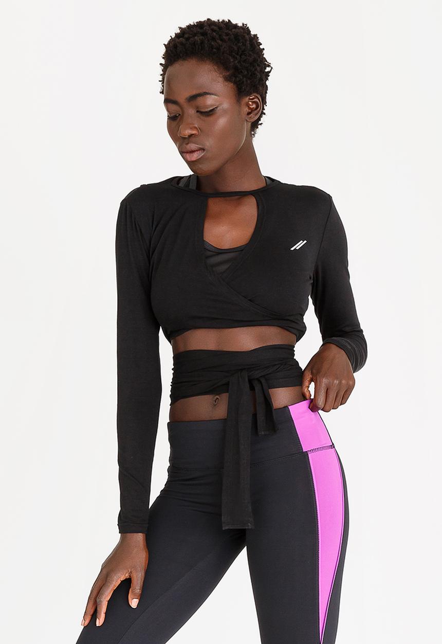 Lithe - Long Sleeve Ballet Top Black