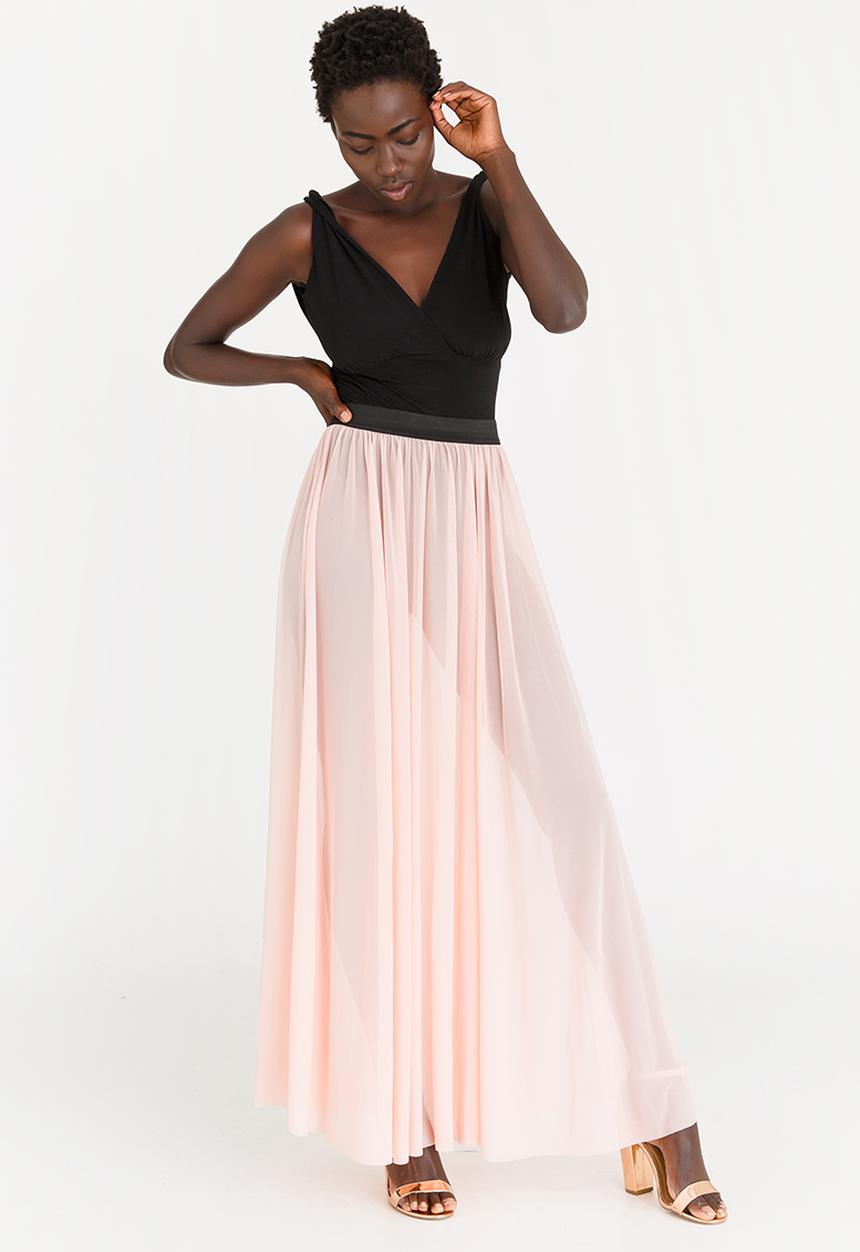 STYLE REPUBLIC - Volume Maxi Skirt Pale Pink