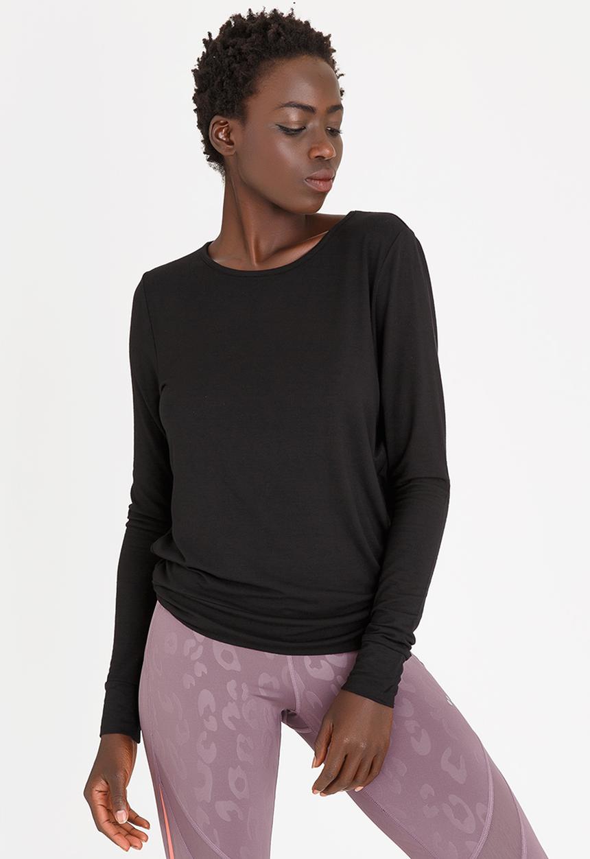 ONLY - Lena Yoga Long Sleeve Tee Black