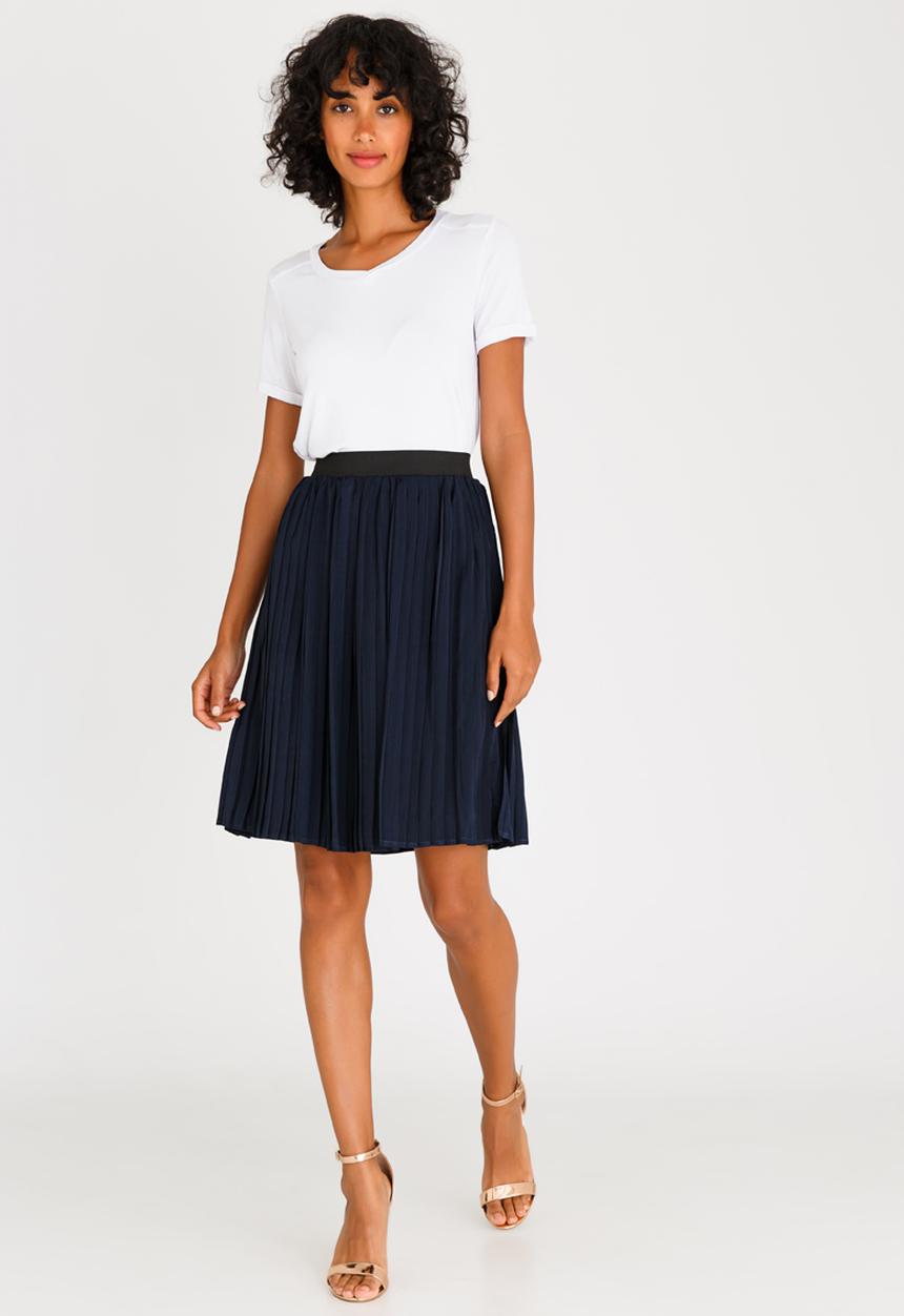 ONLY - Iriga Plisse Skirt Navy