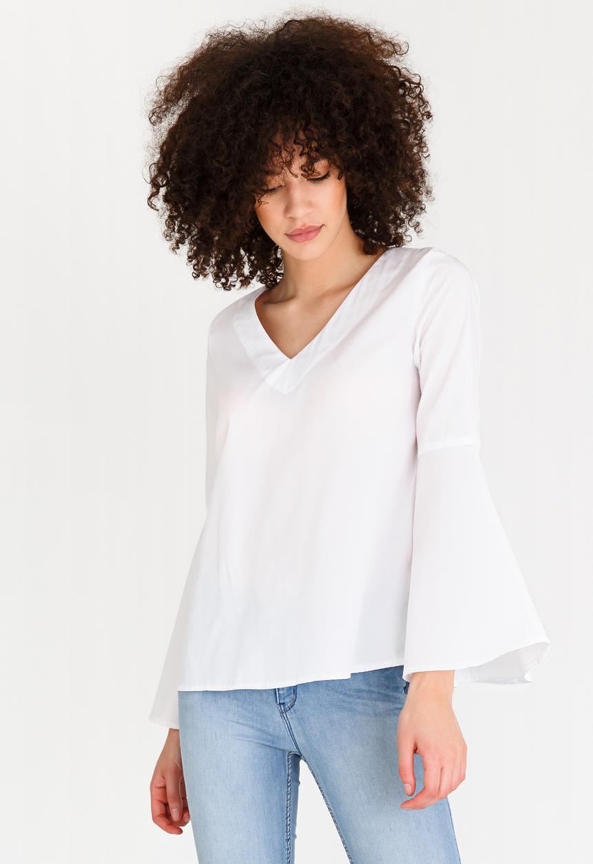 edit - Tunic with Bell Sleeve White