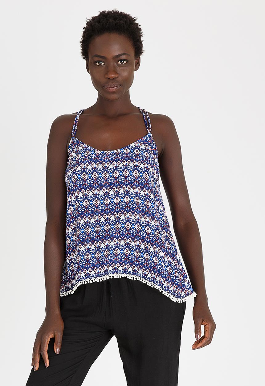 edit - Strappy Cami Blue