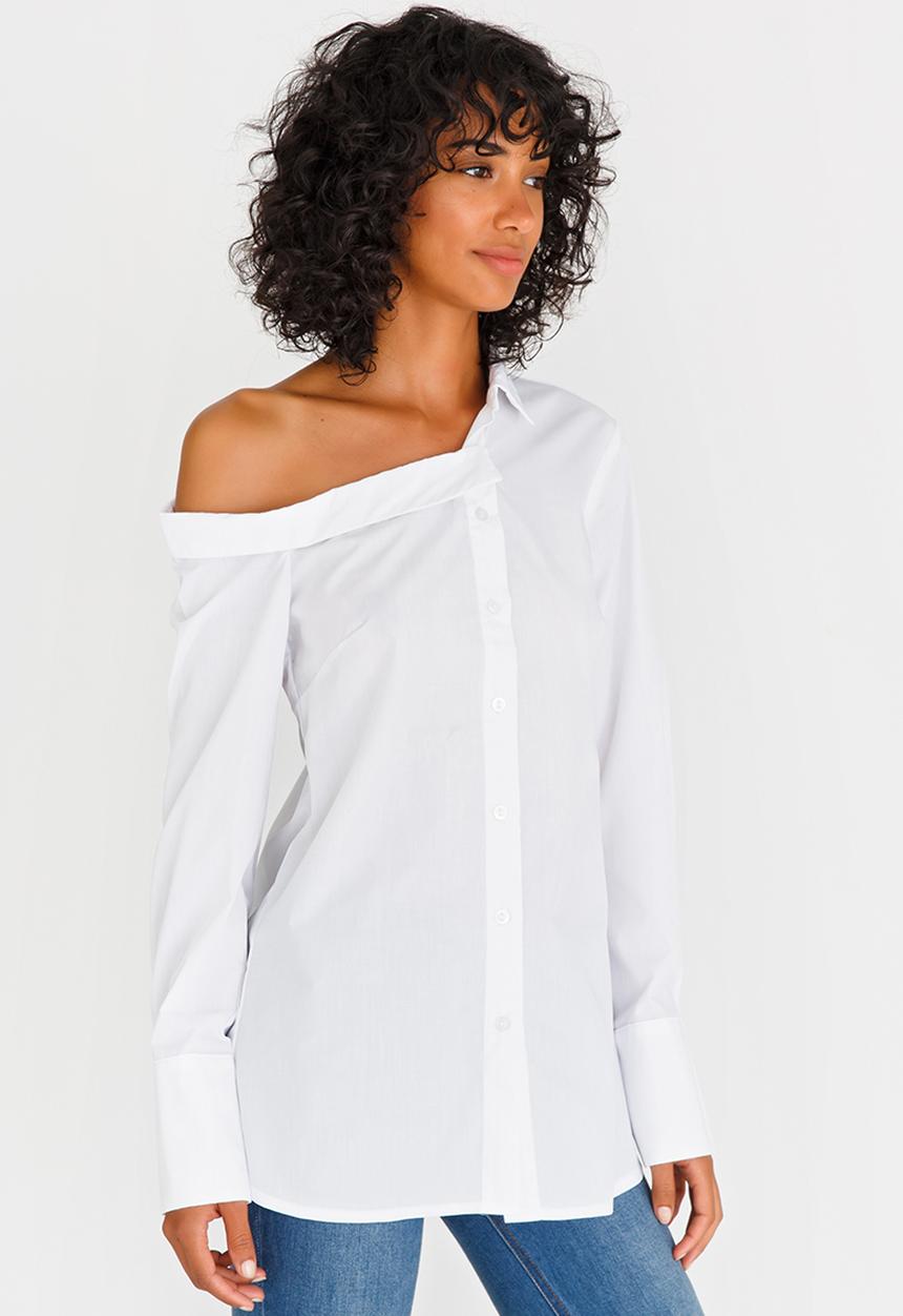 STYLE REPUBLIC - Off the Shoulder Shirt White