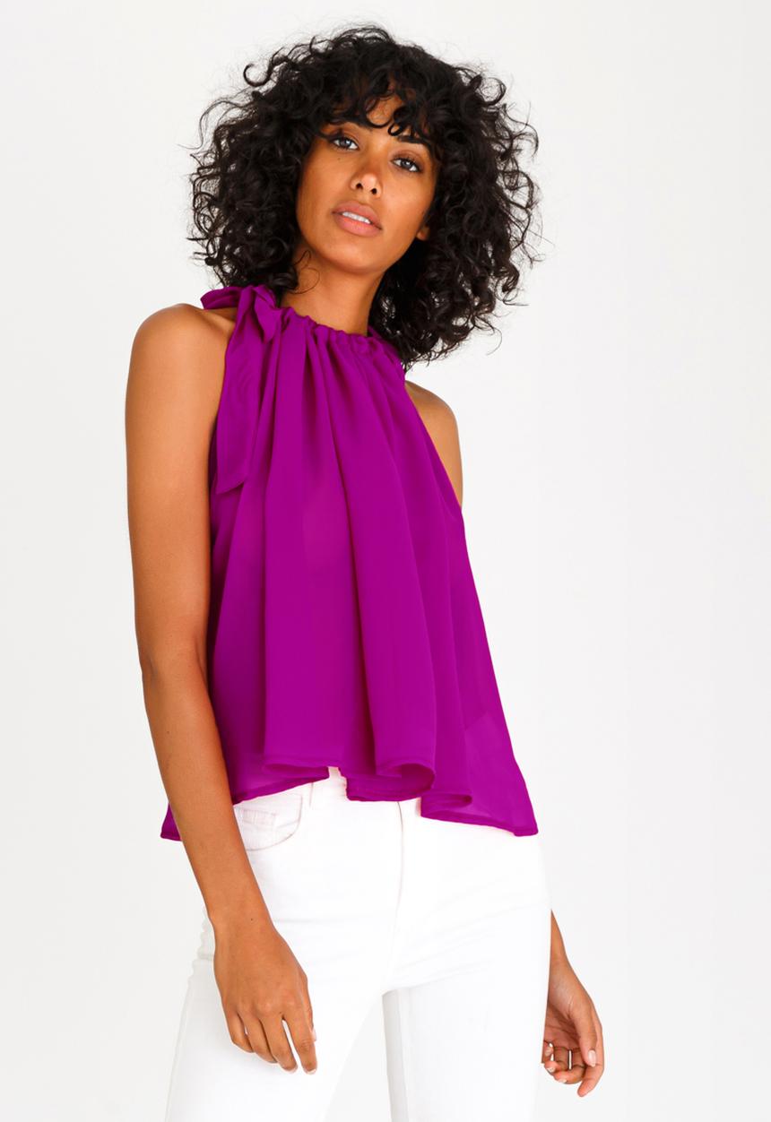 STYLE REPUBLIC - Halter Neck Cami Magenta
