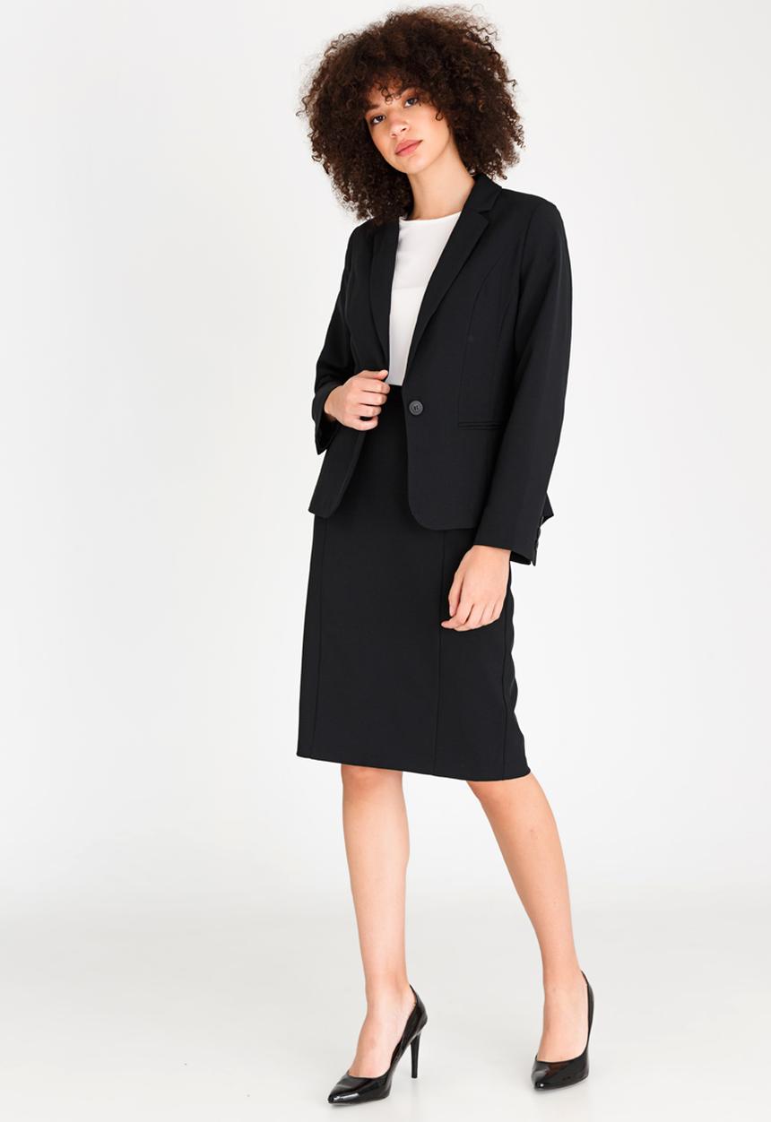 edit - Tailored Pencil Skirt Black